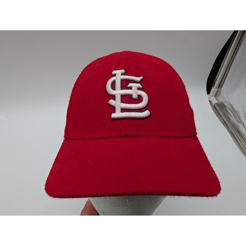 New Era 39THIRTY St Louis Cardinals Hat Red Youth Stretch Fit Baseball Cap